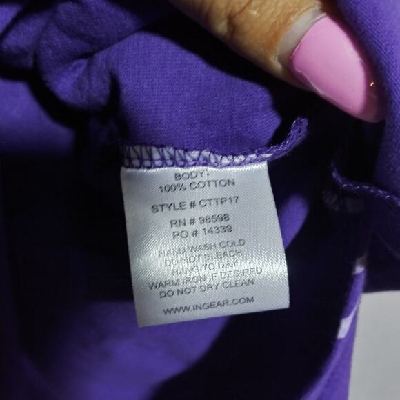 Ingear Cotton Dress Beach Casual Tank Summer Purple Sleeveless Sundress Size M - Picture 8 of 10